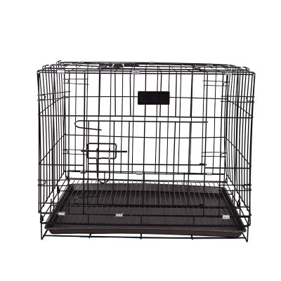 Portable Foldable Puppy Cat Rabbit Indoor Kennel Metal Grid Cage