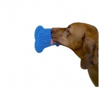 Bathing Products Distraction Device Pet Feeding Mat Dog Grooming Tools Dog Licking Pad Bone Shape