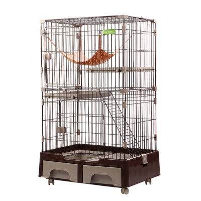 Metal dog cage multi layers cat house cat cage