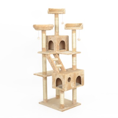 Cat Jumping Toy with Ladder Scratching Wood Climbing Cat Tree