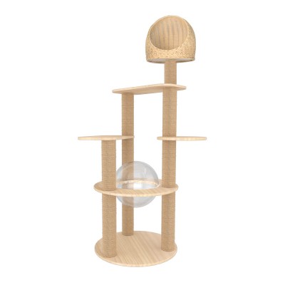 Manufacturer Luxury Cat Wood Furniture Cats House Cats Tree Pet