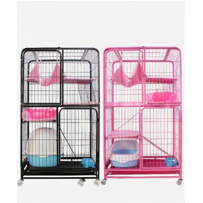 Pet cat cage large cat villa dog cage